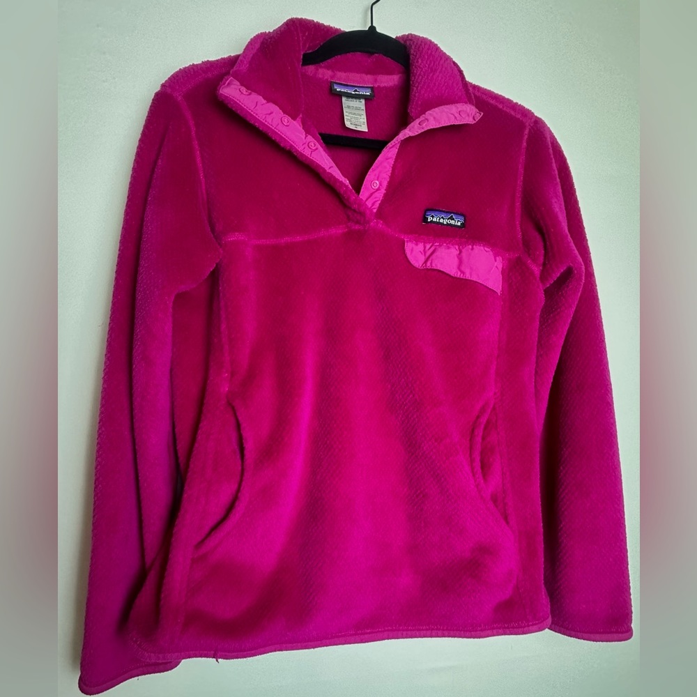 ❗️Polartec Thermal Pro Patagonia Magenta Pink 1/4 Pullover Size Medium